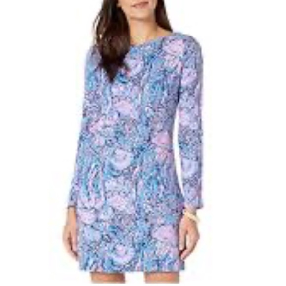 LILLY PULITZER Beline Dress In Lapis Lazuli Horseshoe Bay size XS - Picture 10 of 11